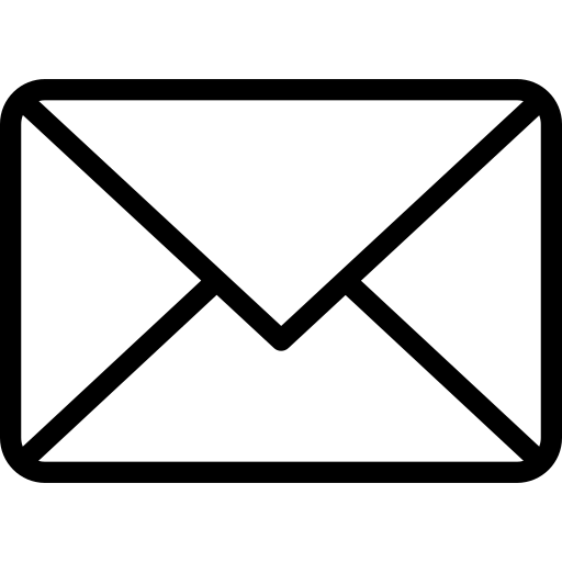 Mail envelope icon representing direct customer support and booking inquiries via email.